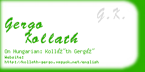 gergo kollath business card